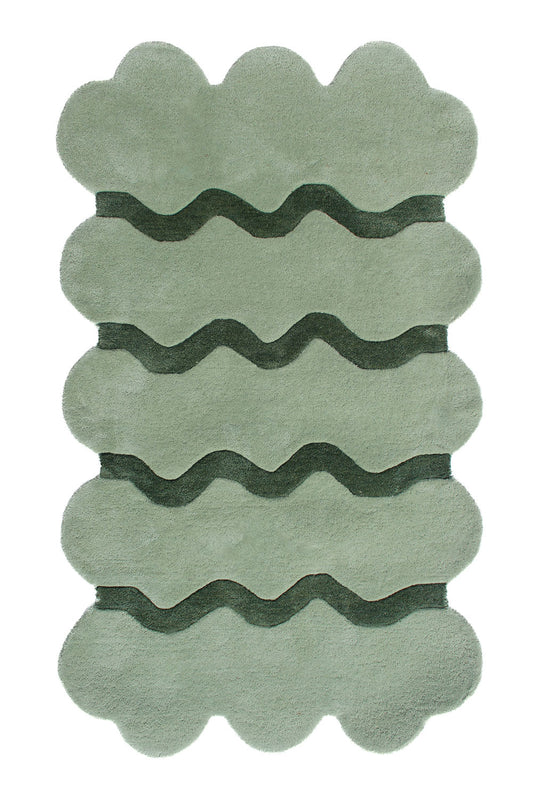 Sculpted Edge Hand Tufted Wool Rug by JUBI - Sumiye Co