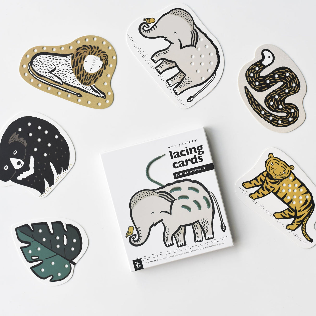 Lacing Cards - Jungle Animals - Sumiye Co