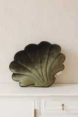 Velvet “Khaki Pearl” Shell Pillow by Moi Mili - Sumiye Co