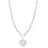 Large Multi Link Chain & Heart Pendant Necklace - Sumiye Co