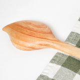 Hand Carved Wood Leaf Spoon - Sumiye Co