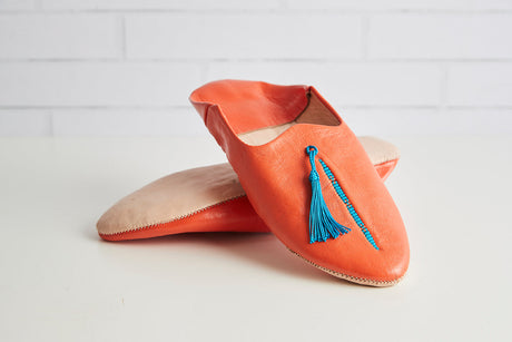 Moroccan Leather Slippers - Sumiye Co