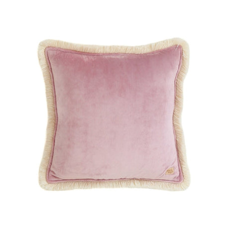 Soft Velvet "Light Pink" Pillow with Fringe by Moi Mili - Sumiye Co