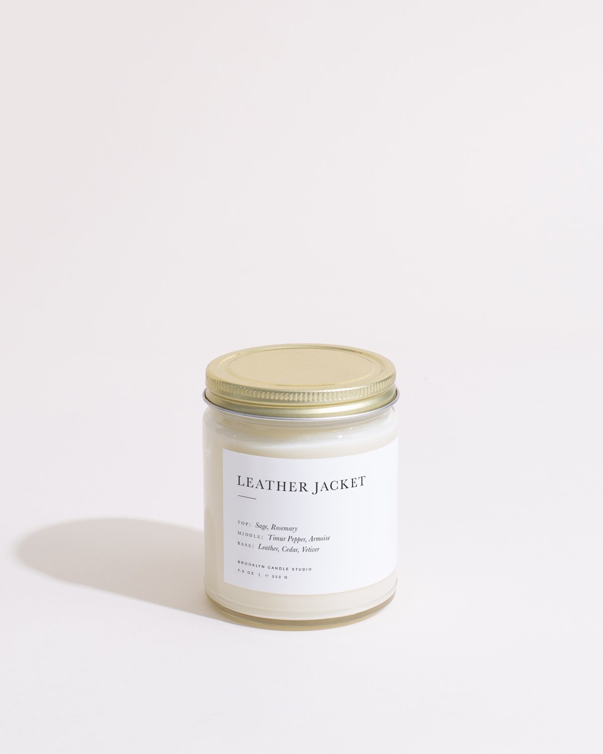 Leather Jacket Minimalist Candle by Brooklyn Candle Studio - Sumiye Co