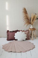 Linen “Powder Pink” Shell Mat by Moi Mili - Sumiye Co