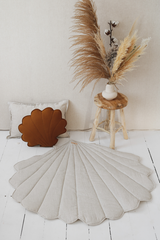 Linen “Sand” Shell Mat by Moi Mili - Sumiye Co