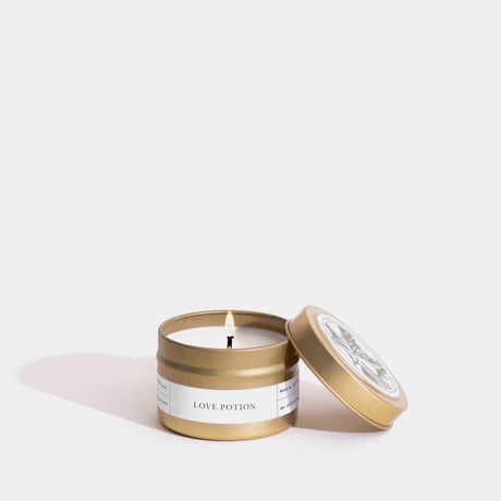 Love Potion Gold Travel Candle by Brooklyn Candle Studio - Sumiye Co