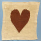 Baby Lovey Knit Blanket - Heart 14" x 14" by Estella - Sumiye Co