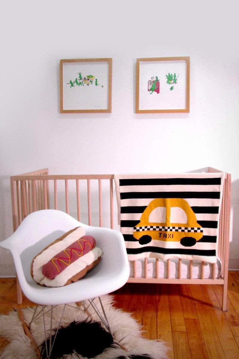 Organic Baby Lovey Blanket - Large Taxi by Estella - Sumiye Co