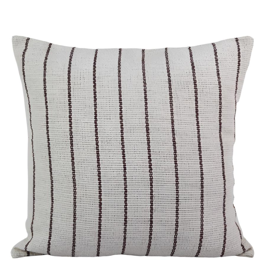 20" x 20" Heavy Striped Throw Pillow Cover | Nepal - Sumiye Co