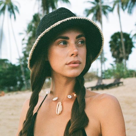 Black + White Bucket Hat