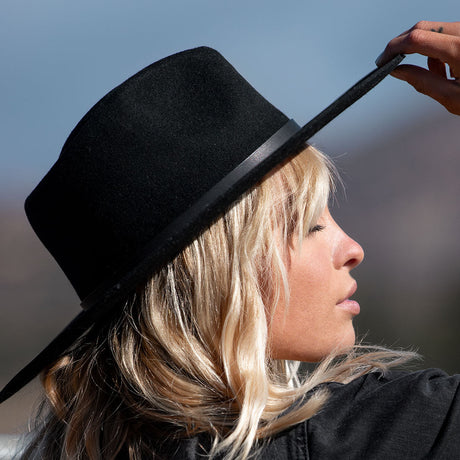 La Vida Wool Rancher Hat - Black by Made by Minga - Sumiye Co