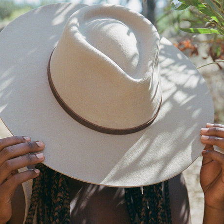 La Vida Wool Rancher Hat - Taupe by Made by Minga - Sumiye Co