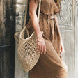 Maria Woven Market Bag | Natural Fiber Strap by Made by Minga - Sumiye Co