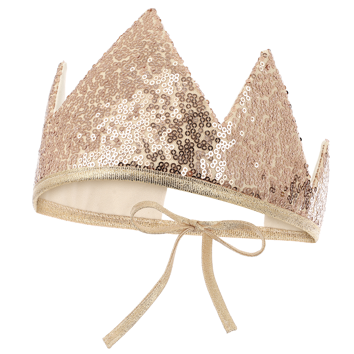 “Rose Gold Sequins” Crown by Moi Mili