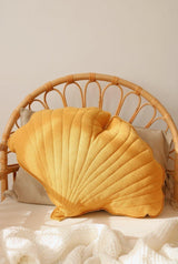 Ginkgo Leaf Pillow Linen “Mango” | Kids Room & Nursery Decor - Sumiye Co