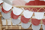 Half Moons Garland Velvet “Marsala Pearl” | Nursery & Kids Room Decor - Sumiye Co