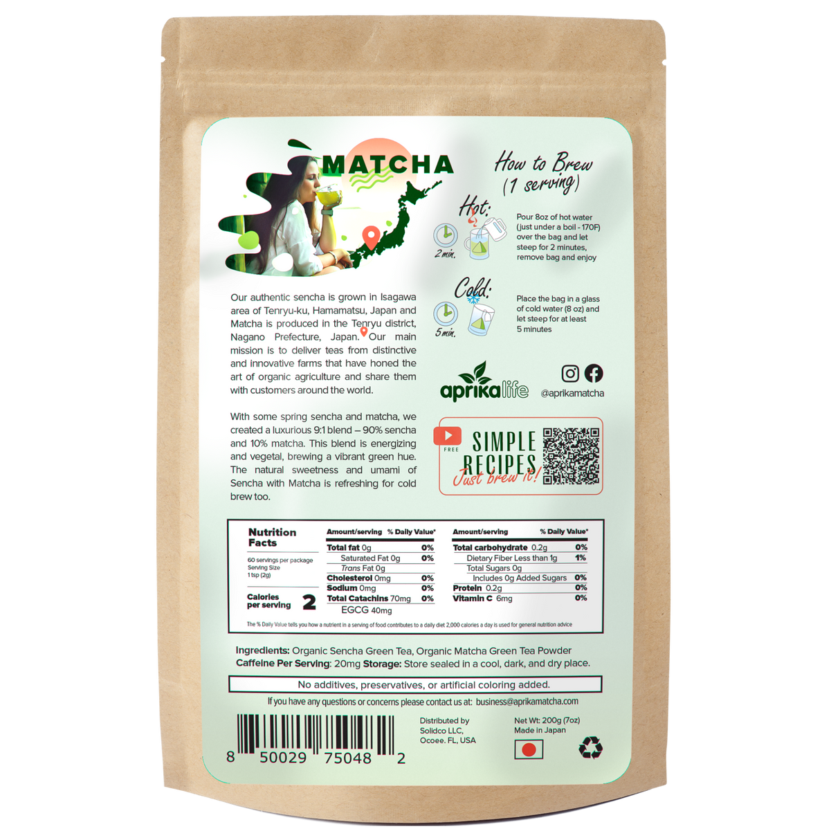 Japanese Matcha Green Tea Bags - Sumiye Co