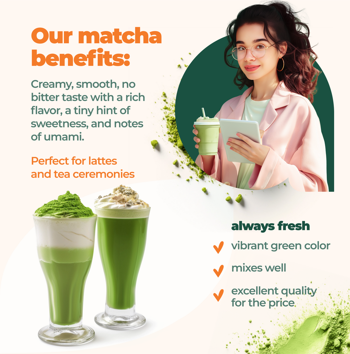 Organic Japanese Ceremonial Grade Matcha Green Tea Powder