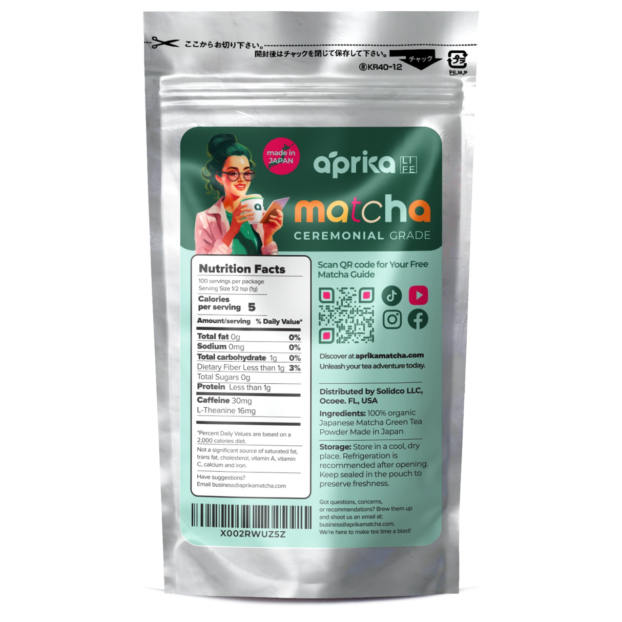 Organic Japanese Ceremonial Grade Matcha Green Tea Powder