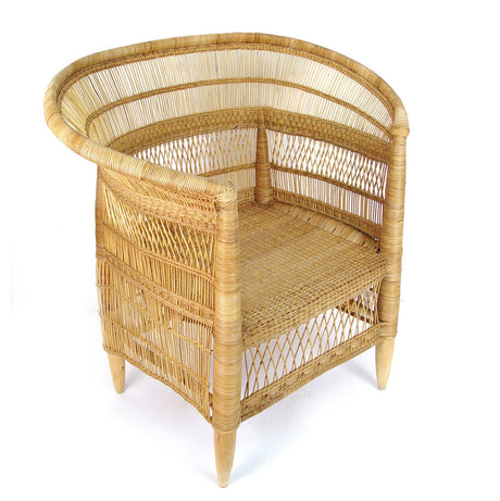 Silla de caña Malawi - Natural 32" de alto x 30" de ancho x 23" de profundidad | People Of The Sun