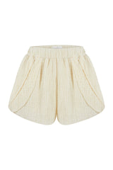 Mia Short - Natural with Gold Stripes