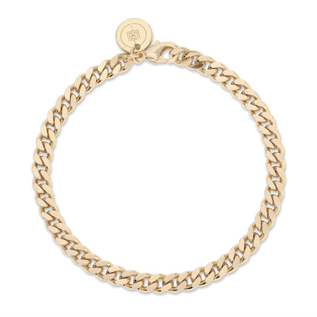 5mm Micro Link Curb Chain Anklet - Sumiye Co