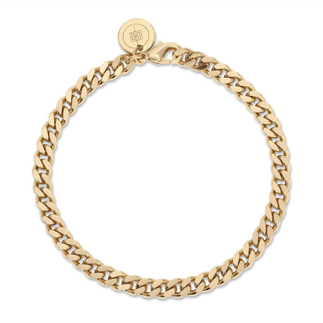 5.3mm Micro Link Curb Chain Bracelet - Sumiye Co