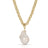 Micro Royal Chain & XL Baroque Pearl Pendant Necklace - Sumiye Co