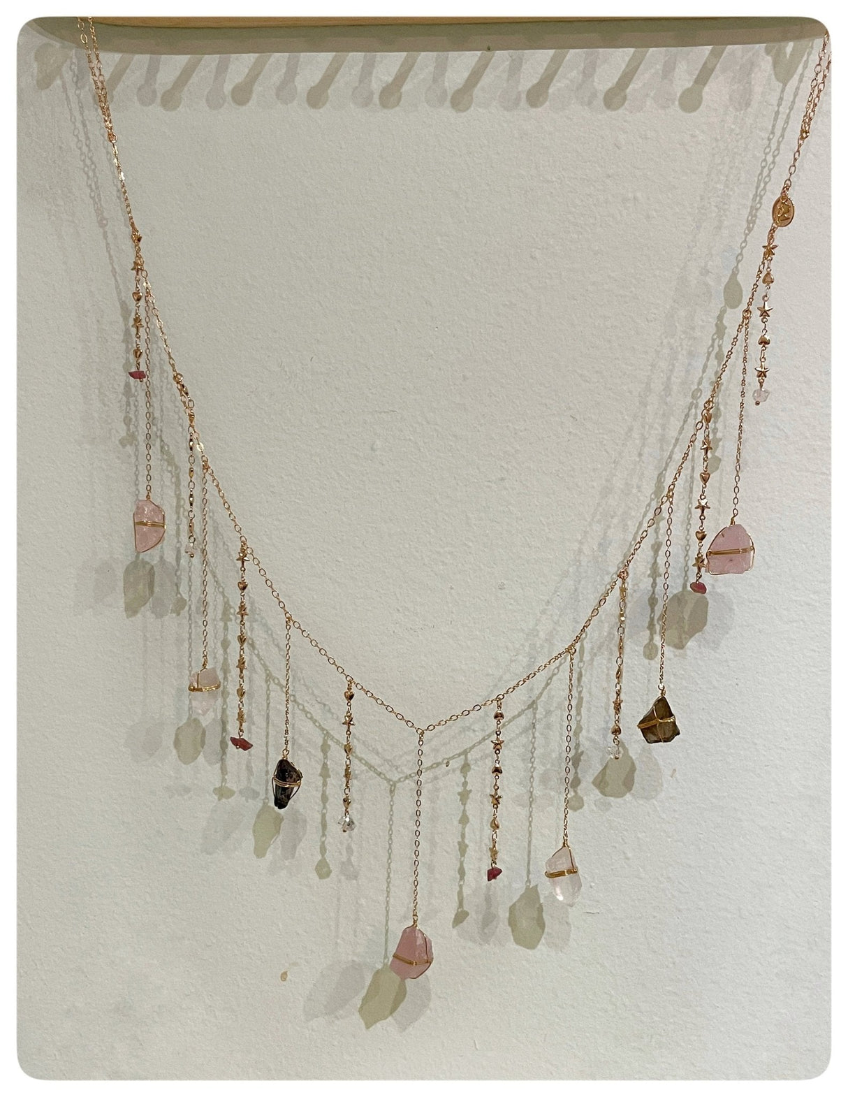 Mini Triple Quartz Healing Crystal Garland - Sumiye Co