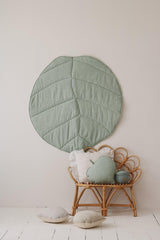 Linen “Mint” Leaf Mat by Moi Mili - Sumiye Co