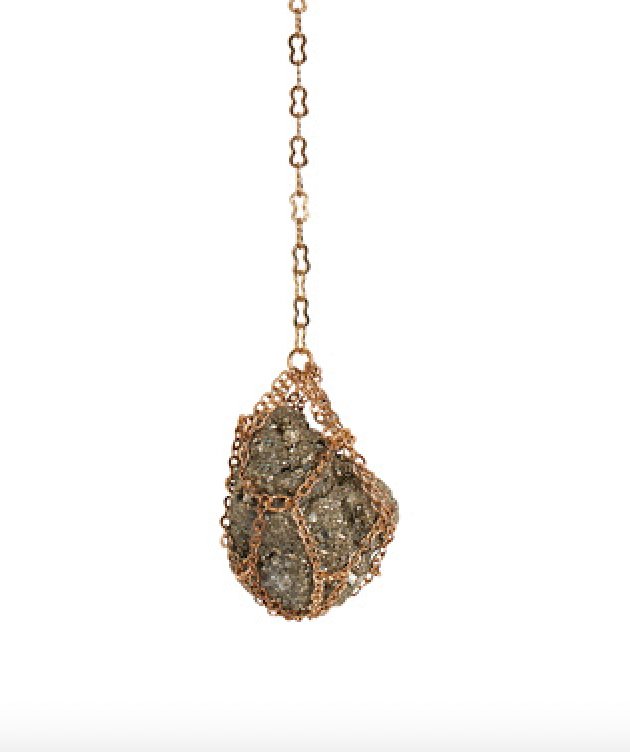 Moon Wall Hanging With Pyrite by Ariana Ost
