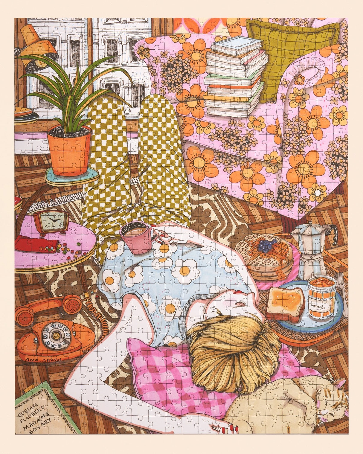 Nap Time 500 Piece Puzzle | Artist Ana Jaren - Sumiye Co