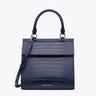 The Luncher - Navy Croc | Designer Lunch Bags & Totes