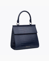 The Luncher - Navy Croc | Designer Lunch Bags & Totes