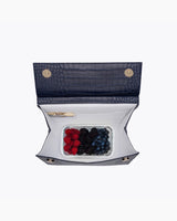 The Luncher - Navy Croc | Designer Lunch Bags & Totes