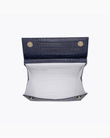 The Luncher - Navy Croc | Designer Lunch Bags & Totes