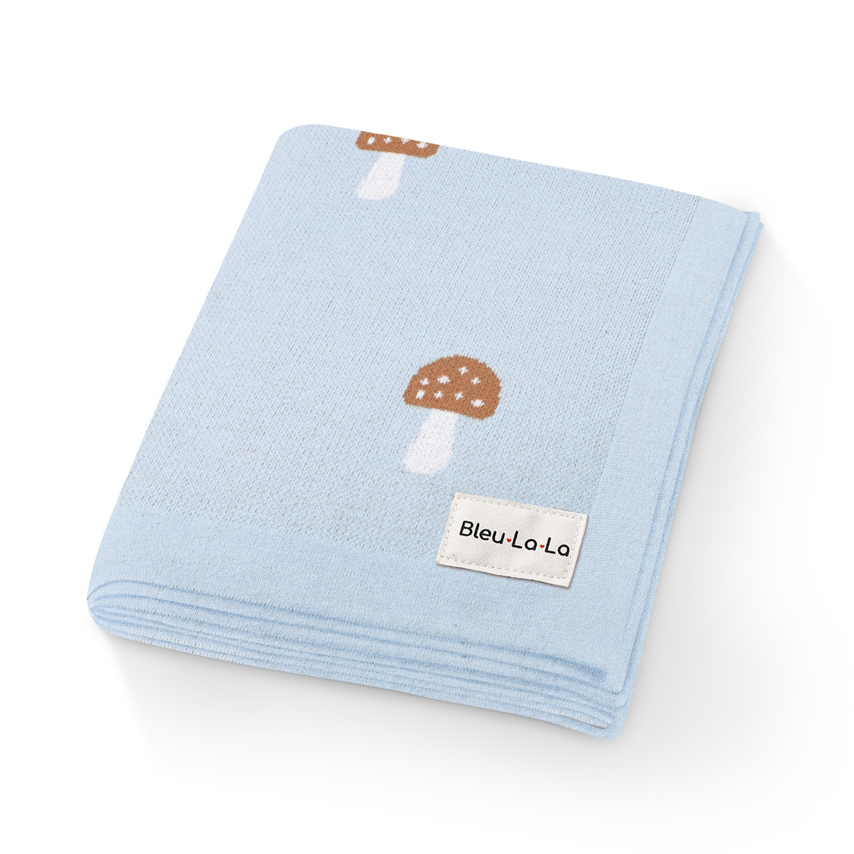 Luxury Knit Mushroom Baby Blanket