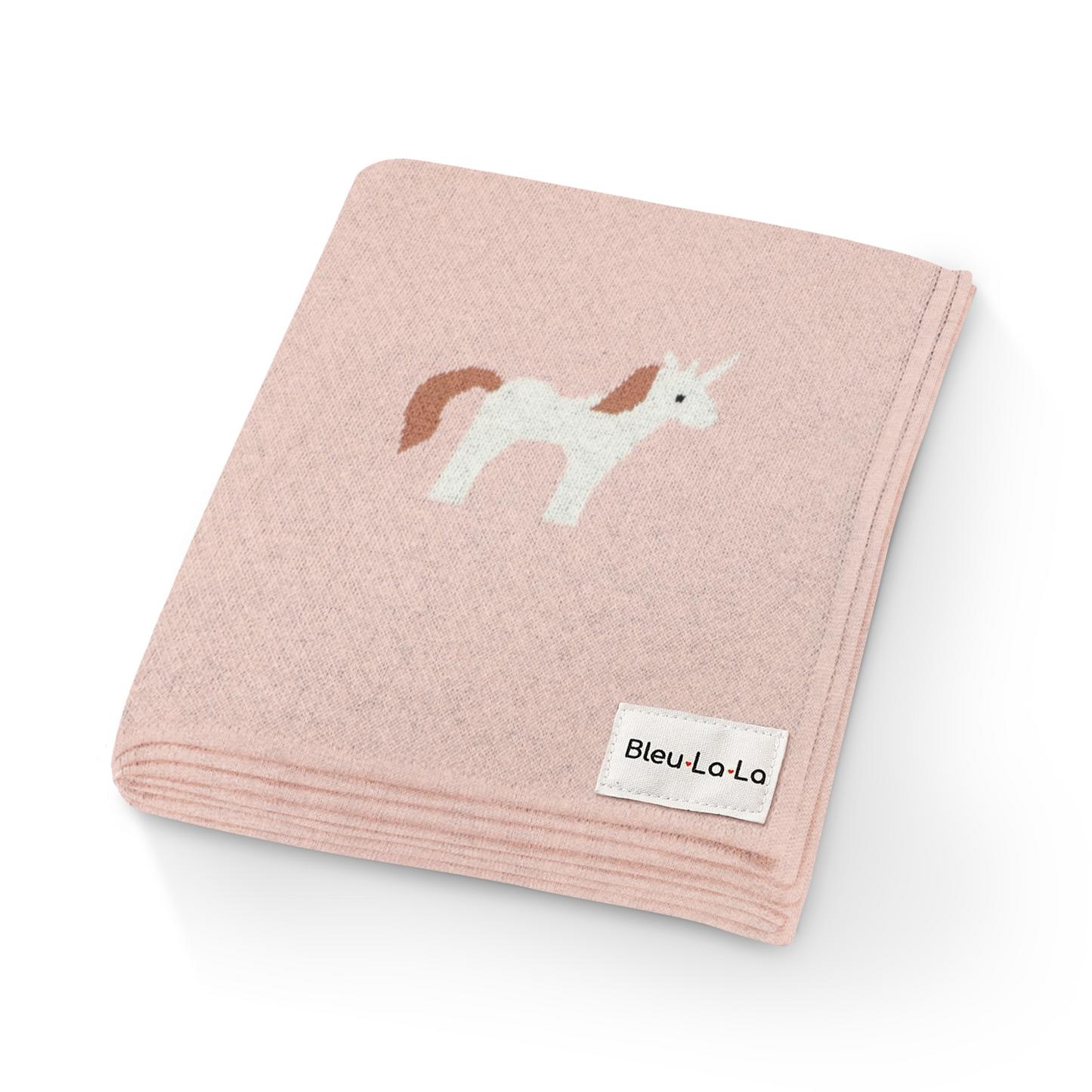 Knit Unicorn Blanket by Bleu La La