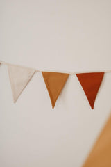 Bunting Cotton Garland “Ochre” | Nursery & Kids Room Decor - Sumiye Co