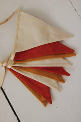 Bunting Cotton Garland “Ochre” | Nursery & Kids Room Decor - Sumiye Co