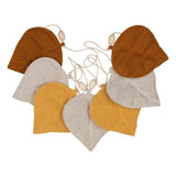 Leaves Garland Linen “Ochre” | Nursery & Kids Room Decor - Sumiye Co