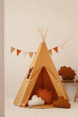 Teepee Tent “Ochre” + Mat Set - Sumiye Co