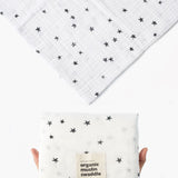 Organic Muslin Swaddle - Stars - Sumiye Co