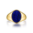 Oval Lapiz Signet Ring - Sumiye Co