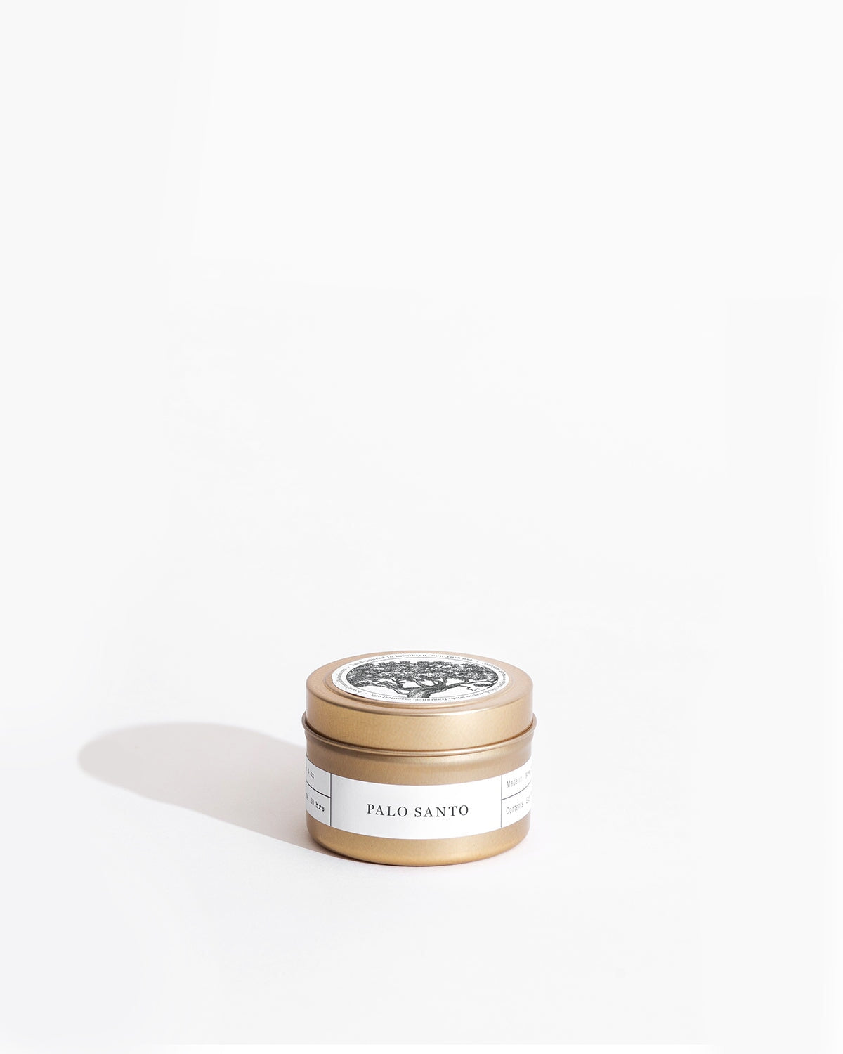Palo Santo Gold Travel Candle by Brooklyn Candle Studio - Sumiye Co