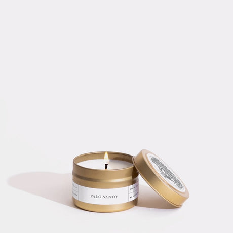 Palo Santo Gold Travel Candle by Brooklyn Candle Studio - Sumiye Co