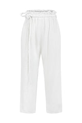 Paloma Paper Bag Pants - White