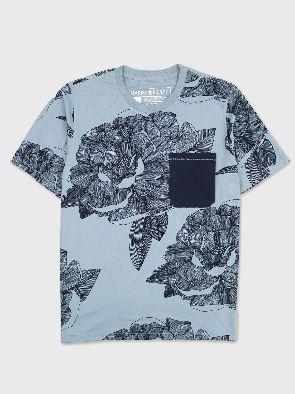 Peony Pocket Tee - Sumiye Co