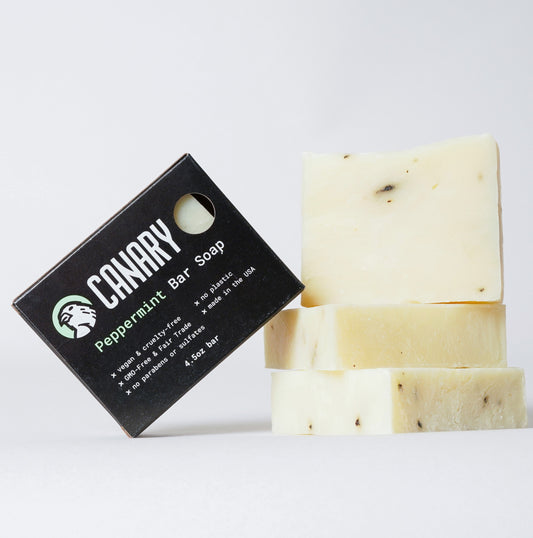 Peppermint Exfoliating Bar Soap by Canary